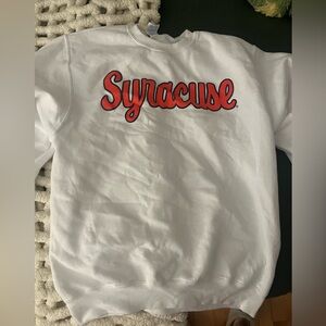 White Syracuse Sweatshirt